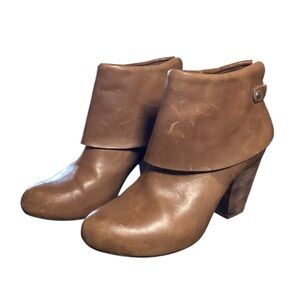 Leather Cuff Boots